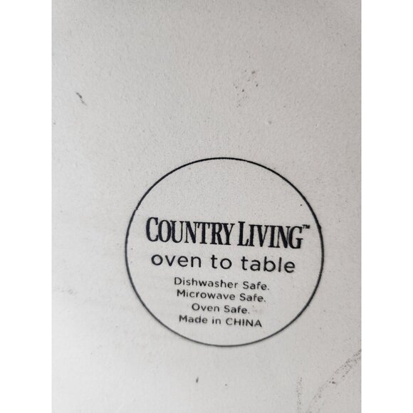 Country Living Oven To Table Bakeware Ovenware Mustard Ceramic Oval Serving Dish - Picture 7 of 9